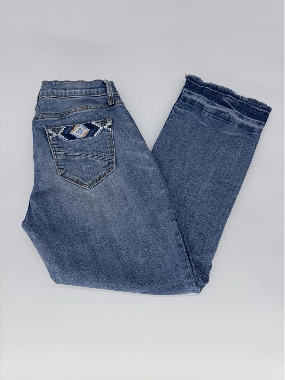 DRIFTWOOD Jeans Womens 26 Colette Cropped Raw Hem Classic Fit Mid Rise
